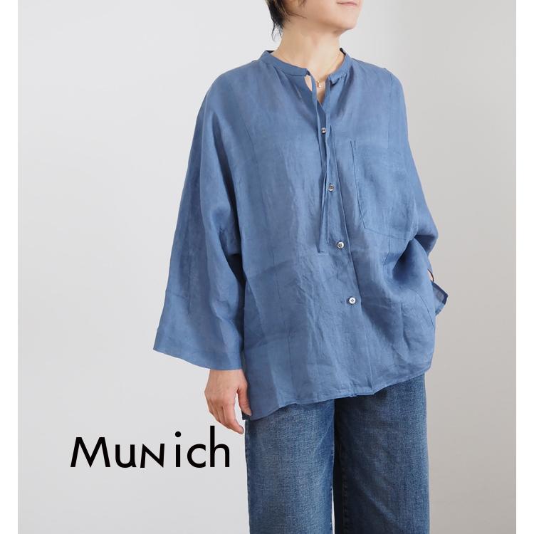 Munich（ミューニック） 60sフレンチリネン ドルマンルーズシャツ
