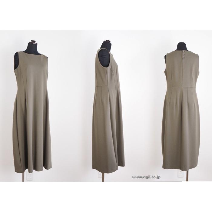 SATOKA ノースリーブ ワンピース　Mサイズ ZUCCa Tシャツワンピース サイズM ノースリーブ ワンピース
