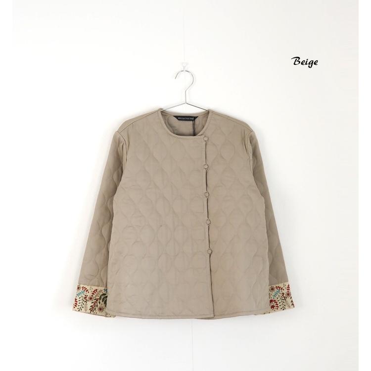 mizuiroind（ミズイロインド） セール キルティングジャケット 刺繍
