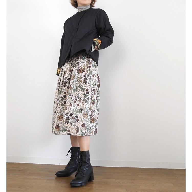 mizuiroind（ミズイロインド） セール キルティングジャケット 刺繍