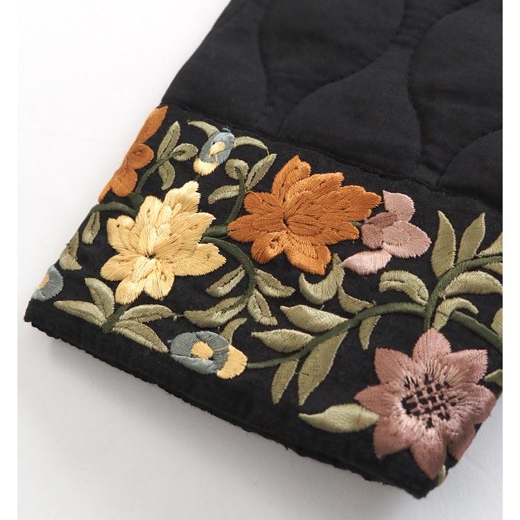 [美品]ミズイロインド キルティング 刺繍テープ ベスト 定価3万 美品】ミズイロインド キルティング刺繍テープベスト 定価3万 - メルカリ