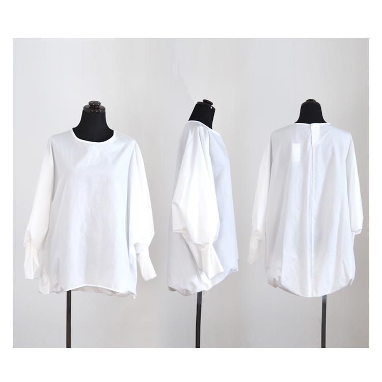 mizuiroind（ミズイロインド） クルーネックコクーンプルオーバー