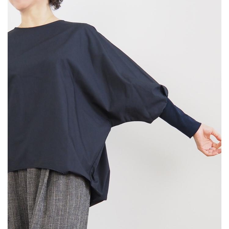 mizuiroind（ミズイロインド） クルーネックコクーンプルオーバー