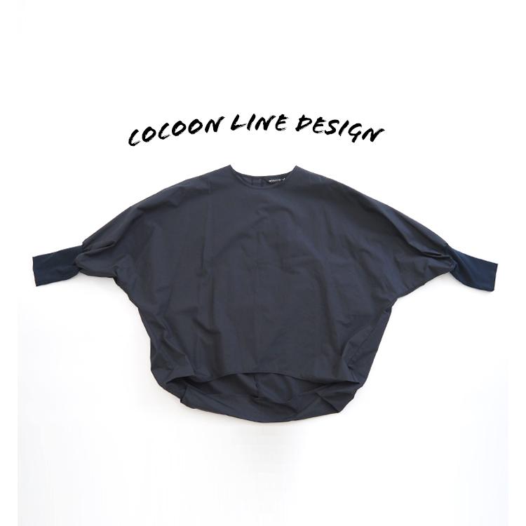mizuiroind（ミズイロインド） クルーネックコクーンプルオーバー
