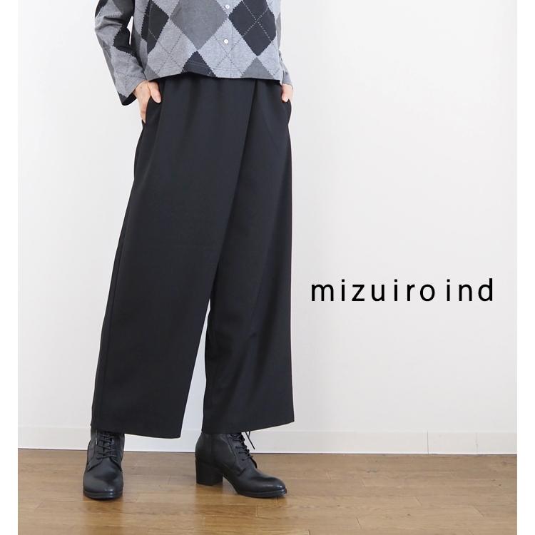 mizuiroind（ミズイロインド） パンツ ラップライクイージーパンツ