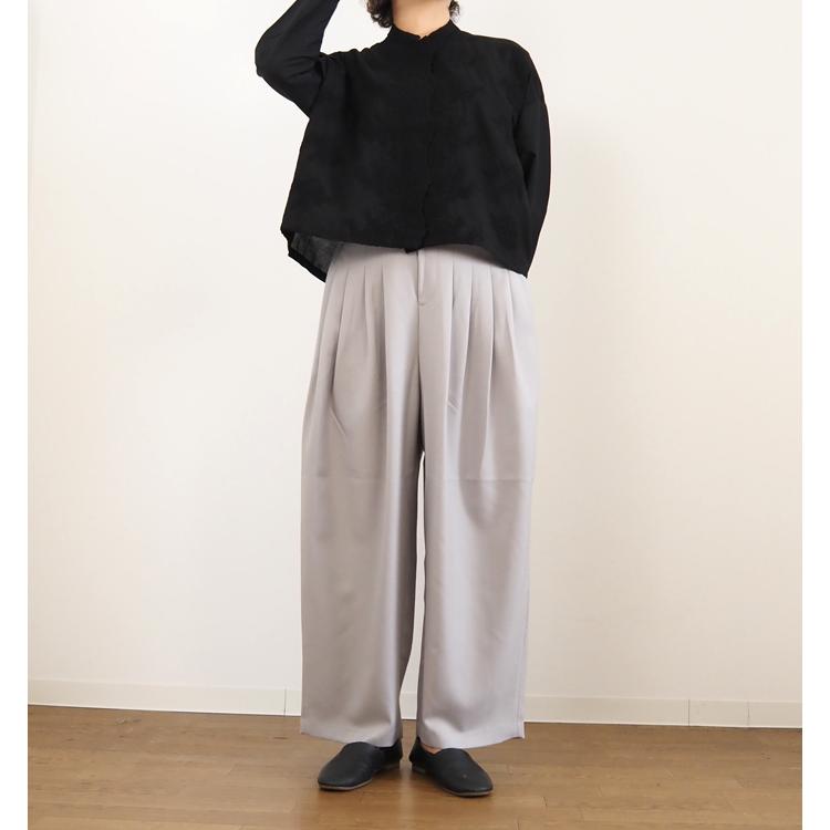 mizuiroind（ミズイロインド） パンツ ハイウエストタック レディース