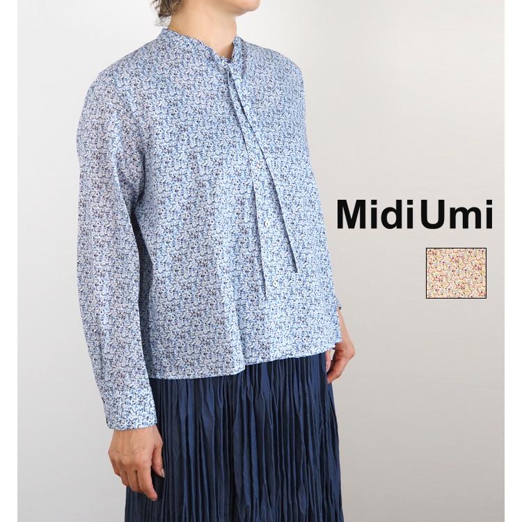 MidiUmi（ミディウミ） リバティ ボウタイシャツ レディース 3-739986 