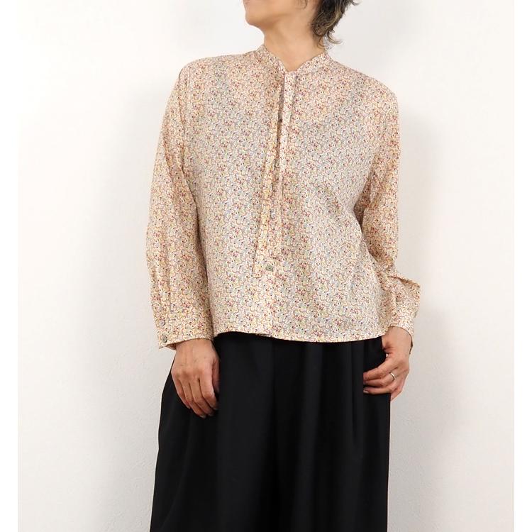 ブラウス シャツ MidiUmi リバティプリントシャツ レディース MidiUmi 