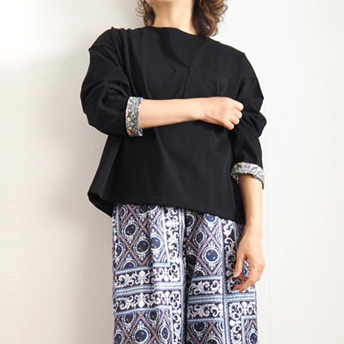 新品 SOSOTTO ソソット リバティプリント プルオーバーブラウス 日本製 sosotto ソソット ブラウス リバティプリント2ウェイゴム