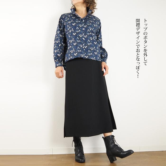 sosotto ソソット リバティプリント 長袖ブラウス レディース 20