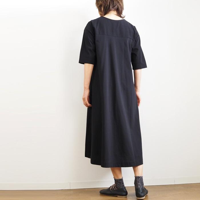 SALE Squady スカディ Vネック カットソーサックワンピース レディース 30代 40代 50代_5