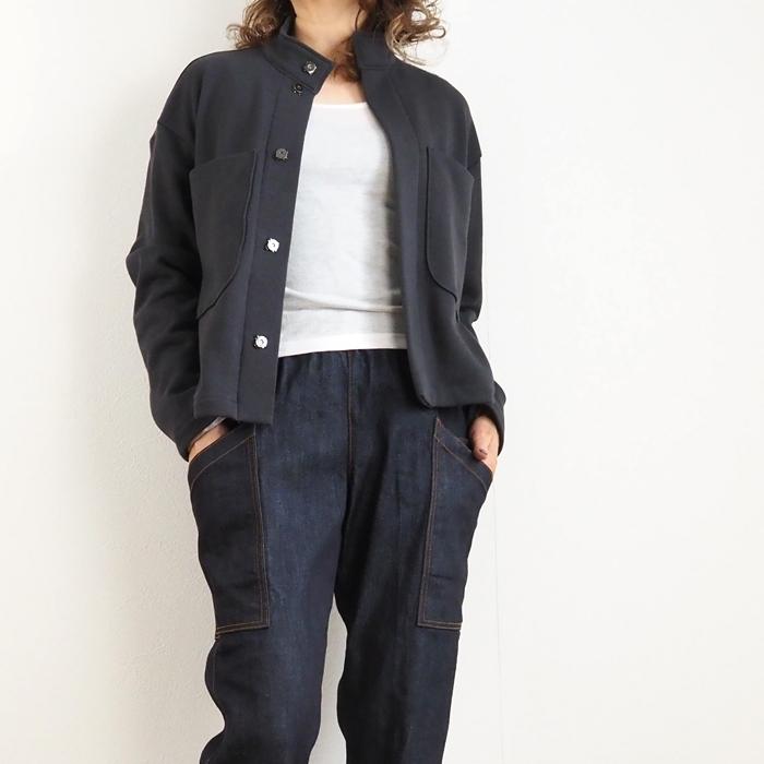 synanogues 53 SALE 裏毛ジャケット スタンドカラー レディース