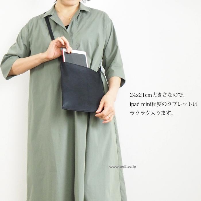 REN（レン） サコッシュ バッグ ポシェット ゴートベロア 本革 山羊革