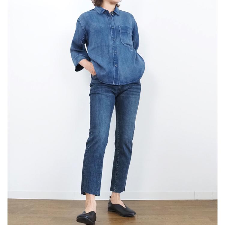 極美品✨  205W39NYC テープディテール シャツ 楽天市場】デザインステッチライトデニムドルマンシャツ