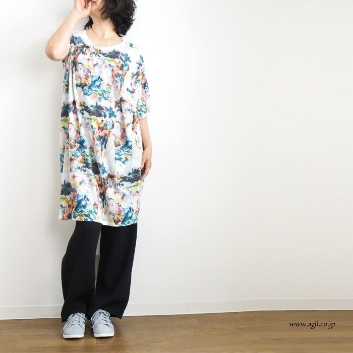 チランドシア　アシンメトリーワンピース チランドシアアシンメトリーワンピース