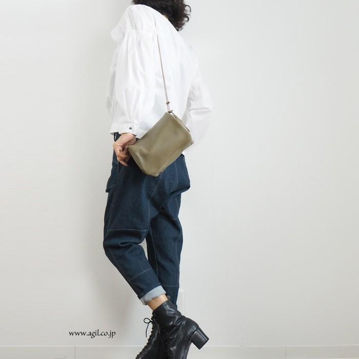 REN（レン） キャニスターショルダーバッグ やぎ革 still スティル
