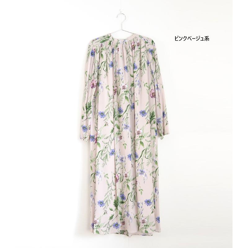 Liyoca（リヨカ） SALE ロングワンピース ボタニカルプリント 