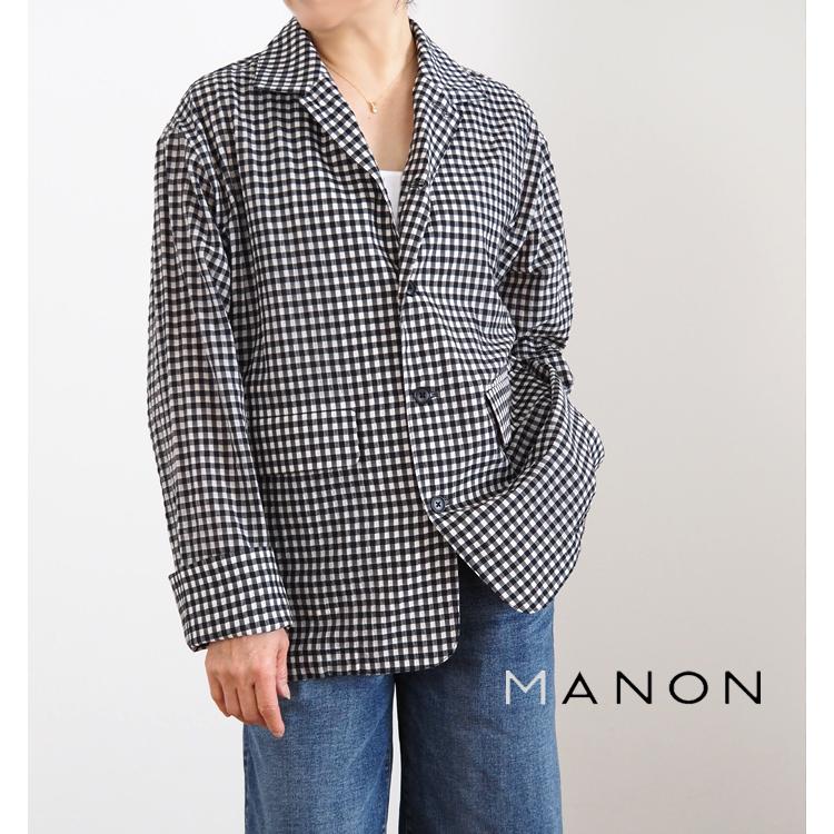 MANON（マノン） ギンガムチェック スピンドルジャケット ゆきふいるむ