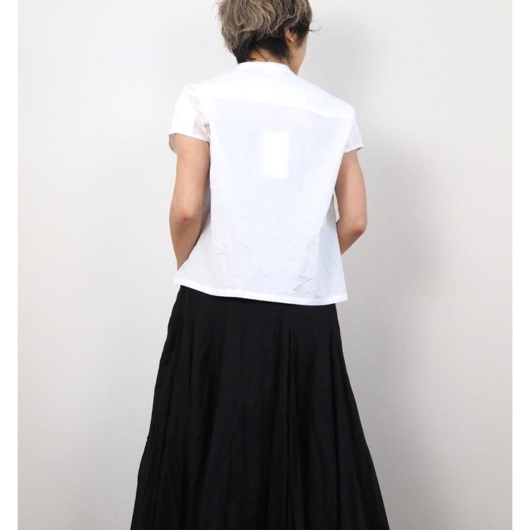 ニコルソンアンドニコルソン nicholson and nicholson シワ加工 フレンチスリーブフリルシャツ RAY-CC | nicolson&nicolson | 11