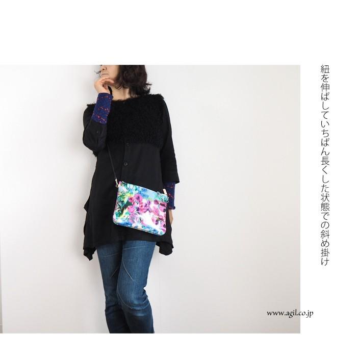 CILANDSIA（チランドシア） サコッシュ 牛革プリントレザー ラミネート 