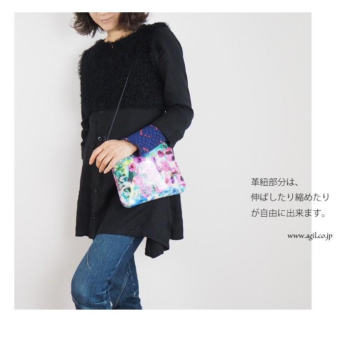 CILANDSIA（チランドシア） サコッシュ 牛革プリントレザー ラミネート 