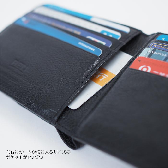 REN（レン） 本革 2つ折り財布 外ポケット ウォレット レディース