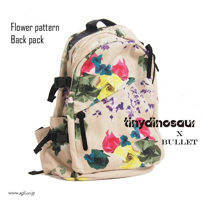 TINY DINOSAUR x BULLETバックパック折り紙プリント