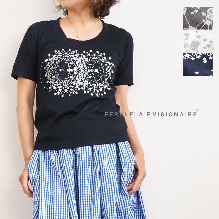 プリントカットソー ラウンドネック レディース フィラルフレアヴィジョネア FERAL FLAIR VISIONAIRE