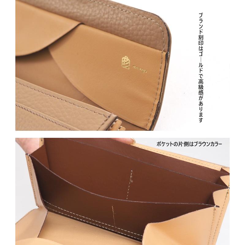 mononogu（モノノグ） 長財布 レディース 本革 かぶせ ギャルソン