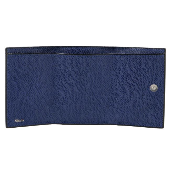 ヴァレクストラコンパクトパース三つ折り財布ロイヤルブルー