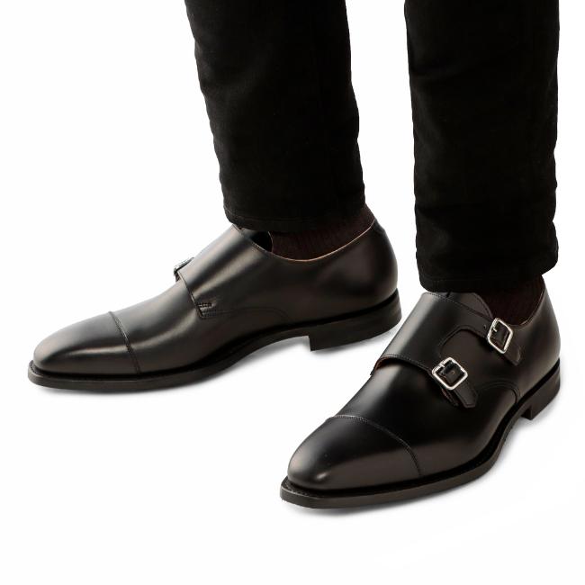 クロケット&ジョーンズ ダブルモンク 8.5  27cm ブラック 黒 クロケットアンドジョーンズ 黒 ダブルモンク 8.5 - メルカリ