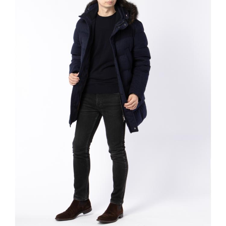 SALE】 ムーレー/MOORER コート メンズ LORO PIANA カシミヤ100 ダウン 