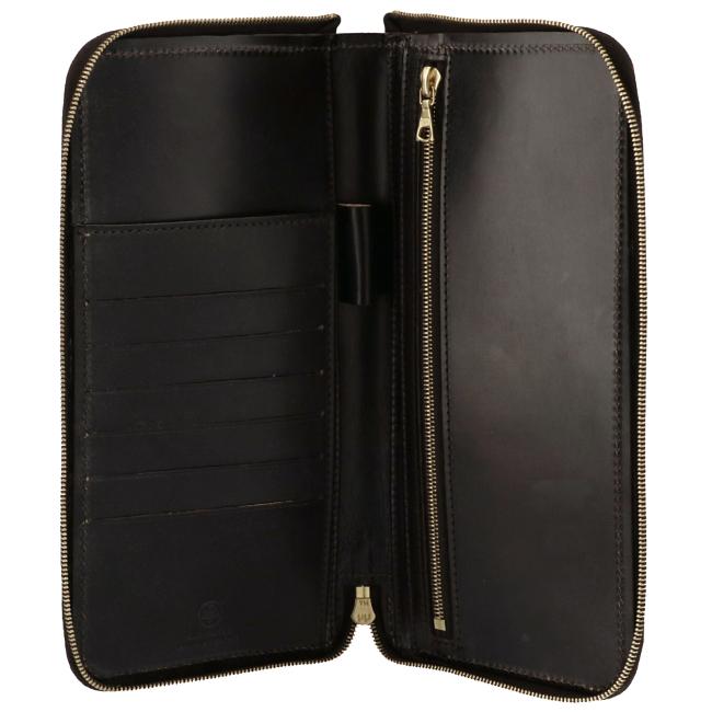 SALE グレンロイヤル/GLENROYAL 財布 メンズ TRAVEL WALLET WITH PEN HOLDER ラウンドファスナー長