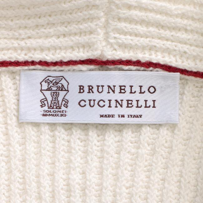 ブルネロ クチネリ/BRUNELLO CUCINELLI ニット メンズ マルフィレコットン ショールカラー ニットブルゾン メタルボタン 2024年春夏新作 M2W706006-0011｜agio-aj｜05