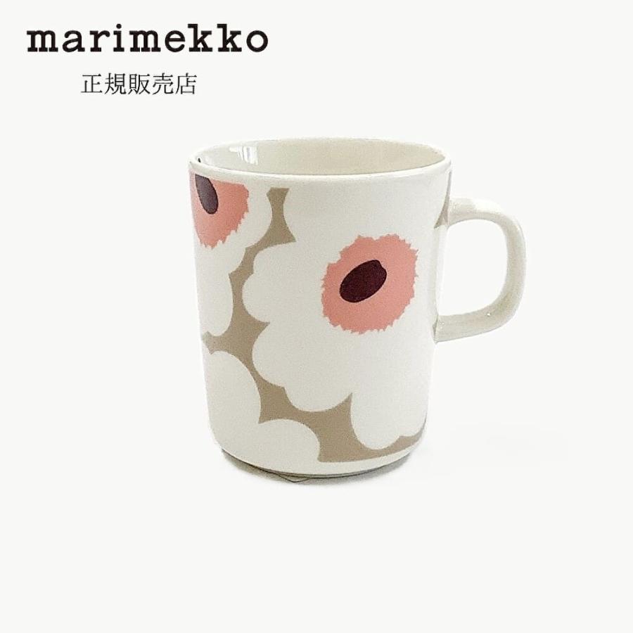 マリメッコ マグカップ おしゃれ Unikko (ウニッコ) 250ml ホワイト×クレイ×ダークワイン ギフト 北欧 食器 コーヒーカップ 日本正規品 爆買 | marimekko
