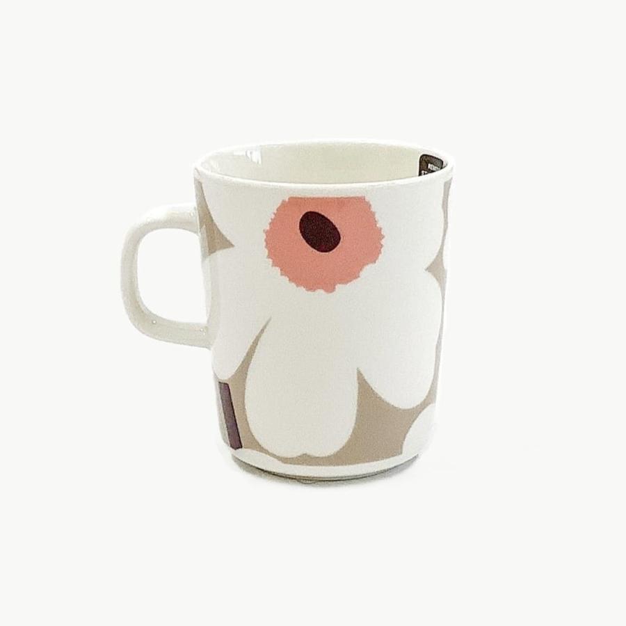 マリメッコ マグカップ おしゃれ Unikko (ウニッコ) 250ml ホワイト×クレイ×ダークワイン ギフト 北欧 食器 コーヒーカップ 日本正規品 爆買 | marimekko | 01