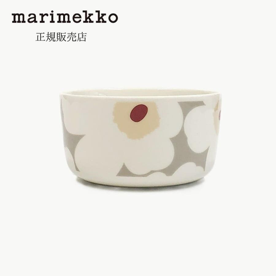 マリメッコ ボウル 小鉢 Unikko (ウニッコ) 500ml ライトグレー×ホワイト ギフト 北欧 食器 サラダボウル スープボウル 日本正規品 爆買 | marimekko
