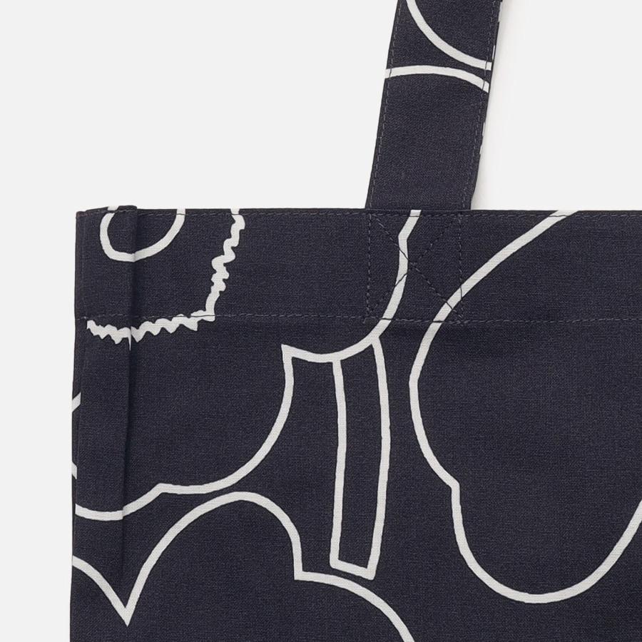マリメッコ トートバッグ Piirto Unikko (ピィイルト ウニッコ) 43×43cm ブラック×ホワイト 北欧 おしゃれ レディース メンズ 日本正規品 爆買 | marimekko | 02