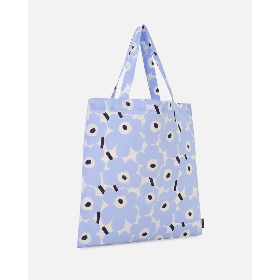 【アジア限定】 マリメッコ トートバッグ Mini Unikko (ミニウニッコ) 43×44cm ライトブルー×ホワイト 北欧 おしゃれ レディース 日本正規品 爆買 | marimekko | 01