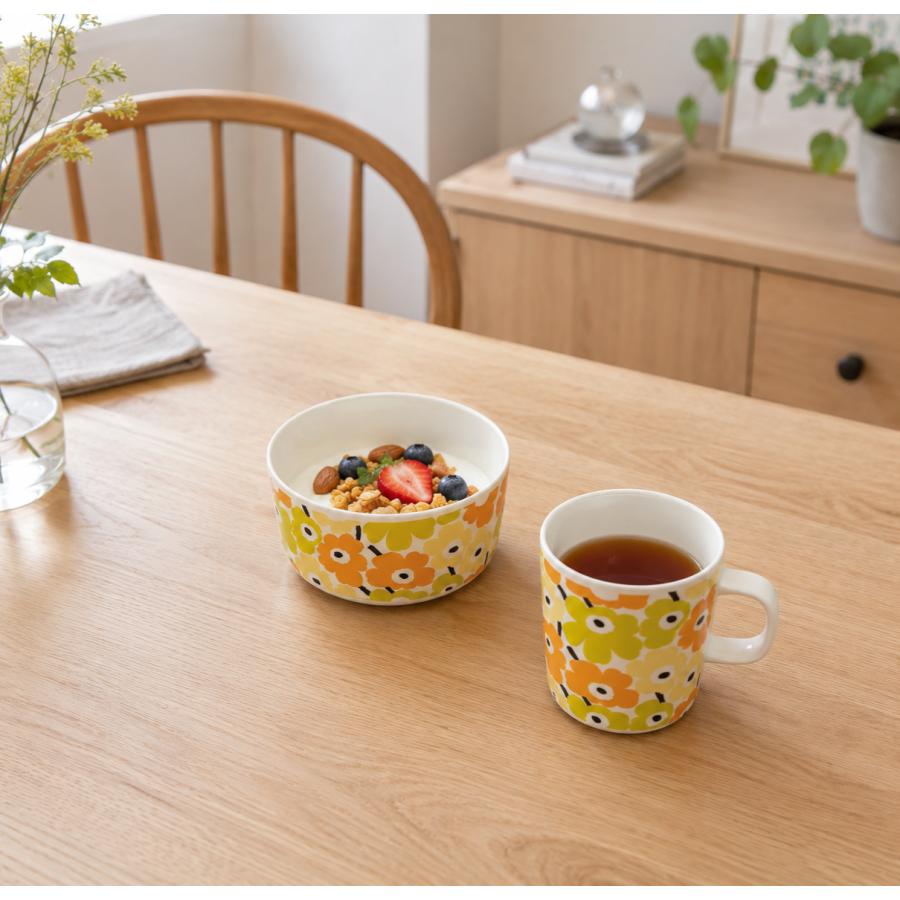 マリメッコ ボウル 小鉢 Pikkuinen Unikko (ピックイネン ウニッコ) 500ml ライトイエロー×ライトグリーン 北欧 食器 サラダボウル 日本正規品 アジア限定 爆買 | marimekko | 01