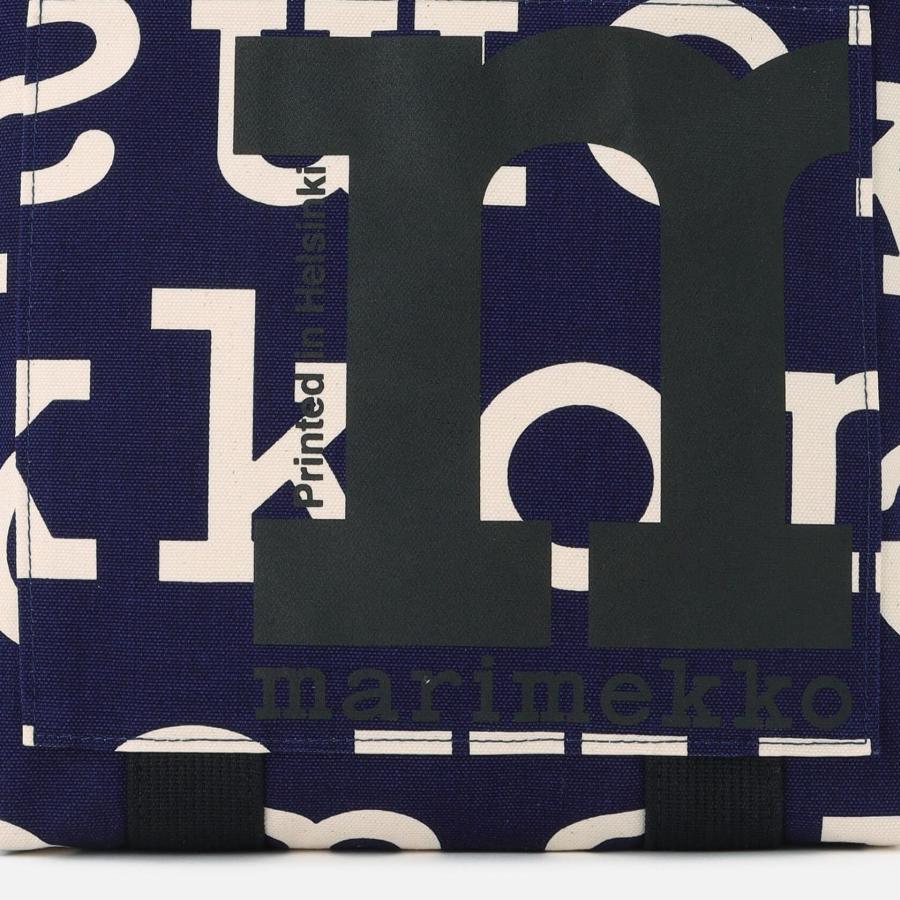 marimekko（マリメッコ） 日本限定 トートバッグ ロゴ ネイビー