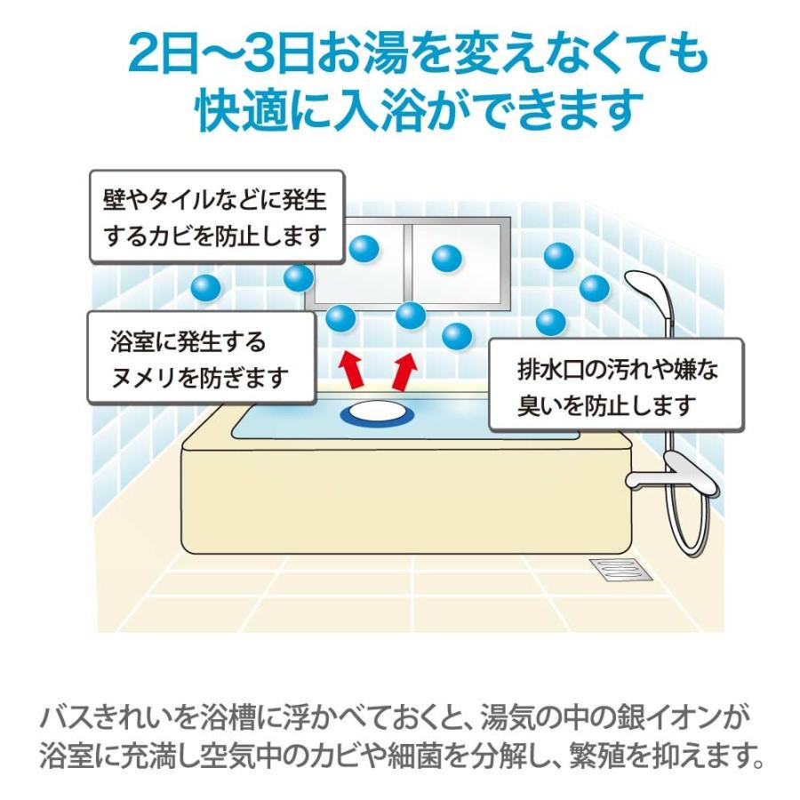あすつく対応 銀イオンパワー バスきれい お風呂に入れるだけでカビ・細菌の繁殖を抑えます １年間使えます Ag+ 宅配便発送の画像