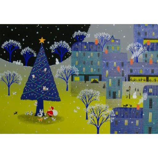 【版画】吉岡浩太郎『メリークリスマス』シルクスクリーン■限定500部 版画】吉岡浩太郎『メリークリスマス』シルクスクリーン□限定