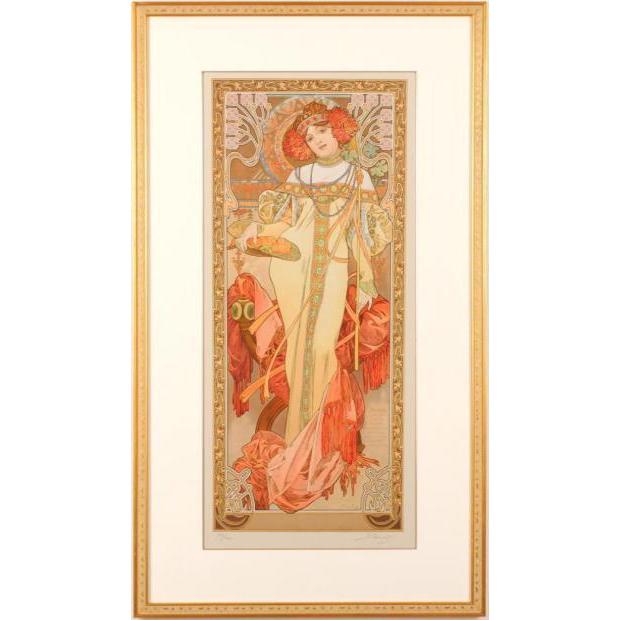 アルフォンス・ミュシャ 絵画 アールヌーボー リトグラフ 複製 アルフォンス・ミュシャ 絵画 アールヌーボー リトグラフ 複製