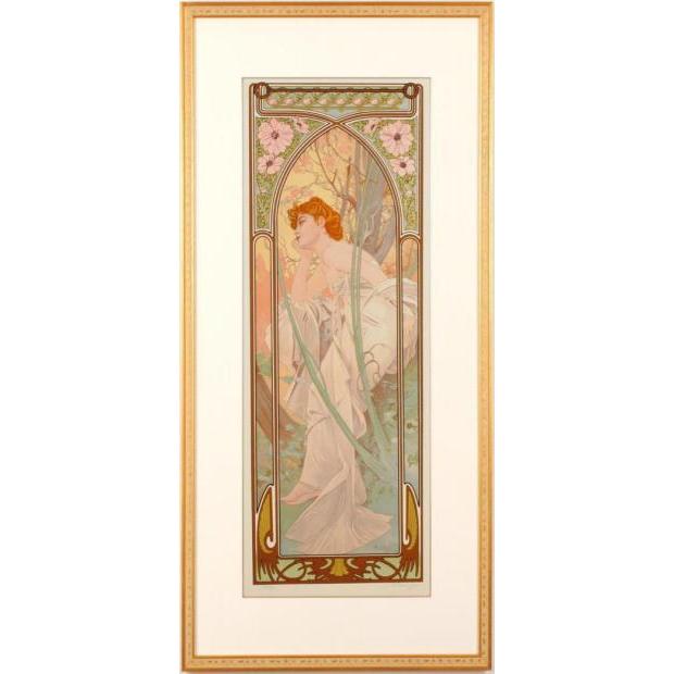 アルフォンス・ミュシャ 夕べの夢想 アールヌーボー 絵画 インテリア