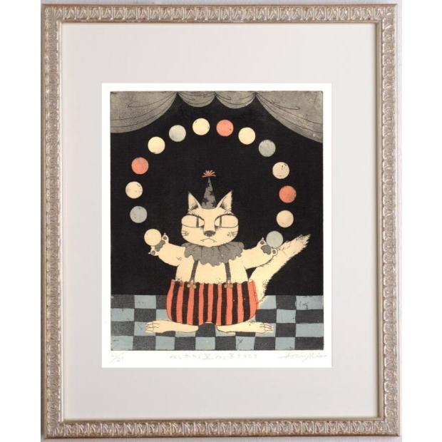 【自作】銅版画 「ほおづき」「猫とカモメ」 自作】銅版画 「ほおづき」「猫とカモメ」 012銅版画_猫_ボクサー 版画