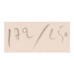 花 絵画 静物画 リトグラフ 版画 ピエール・ボンコンパン 「卓上の