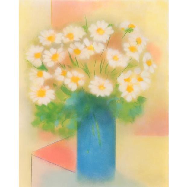 花 絵画 マーガレット リトグラフ 版画 ダン・パルトゥーシュ 花 絵画 マーガレット リトグラフ 版画 ダン・パルトゥーシュ