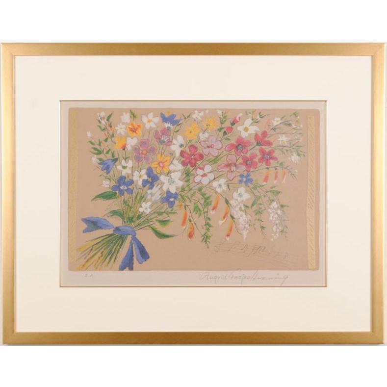 フジ子・ヘミング 花束 花 絵画 リトグラフ シルクスクリーン フジ子・ヘミング 花束 花 絵画 リトグラフ シルクスクリーン