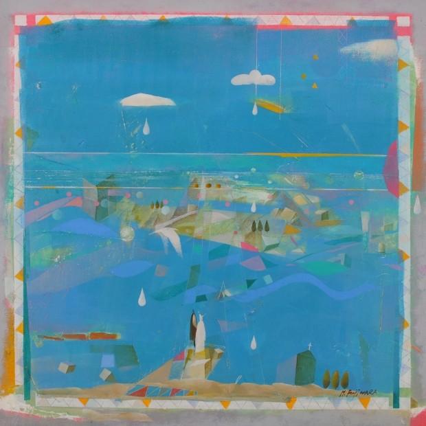 藤原護 絵画 油絵 油彩画 「otonomie」 オトノミ 額付き